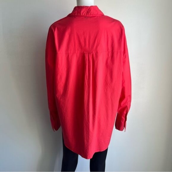 Monrow Poplin Oversized Button Down Shirt - M - Picture 5 of 7